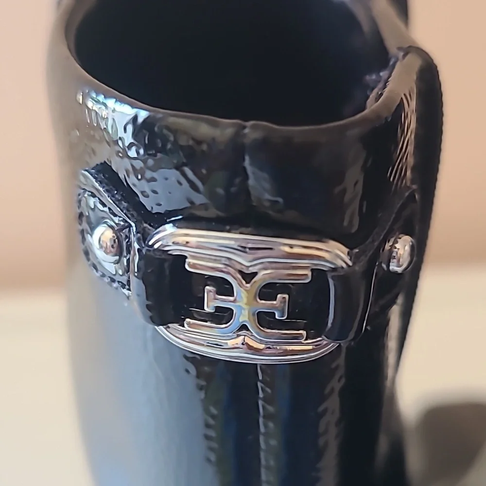 Sam Edelman Irie 2 Bootie in BlackSam Edelman Black Patent Leather Size 8.5 - Picture 5 of 14